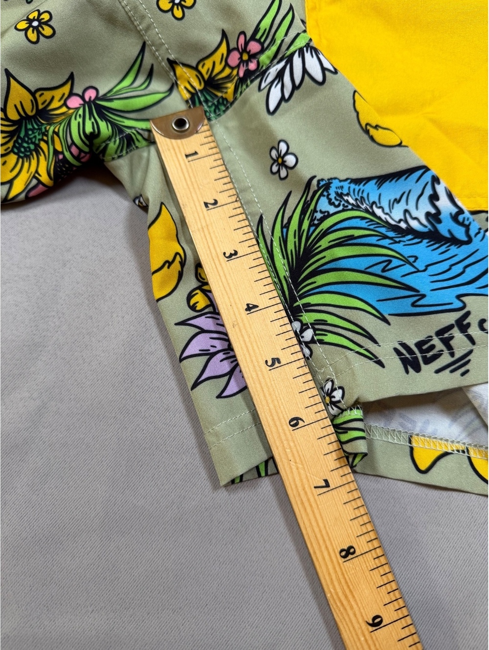 Neff Duck Print Swim Trunks - Picture 8 of 9